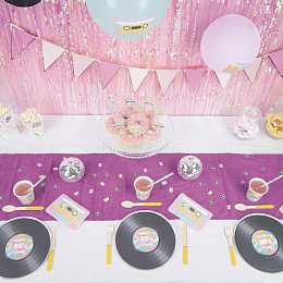 Тарелки Вечеринка 90-х с золотом 8 шт от бренда Tim & Puce Factory