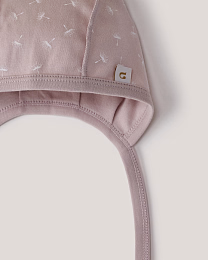 Набор чепчиков пыльная роза и белого цвета от бренда Anna Leon