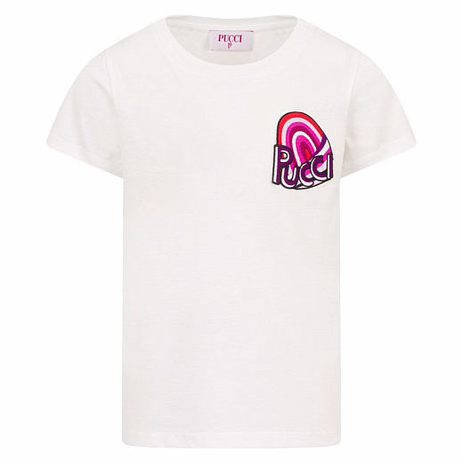 Футболка Orchidee Logo от бренда Emilio Pucci Молочный