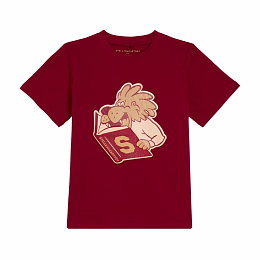 Футболка Reading Lion от бренда Stella McCartney kids Бордовый