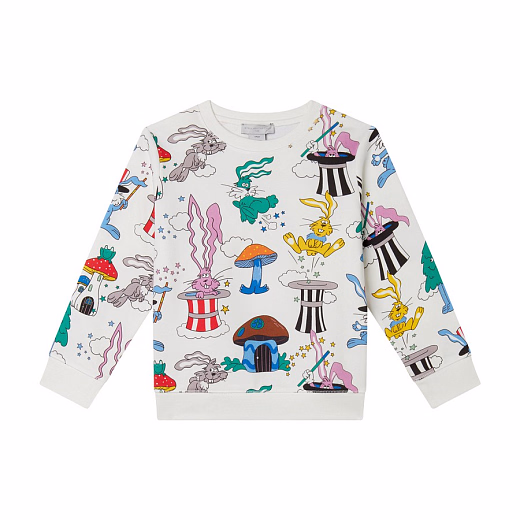 Свитшот Milk Magicians Bunny от бренда Stella McCartney kids