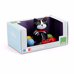 Каталка на веревочке Котик от бренда Vilac