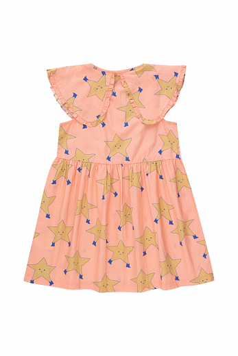 Платье оранжевое со звездами от бренда Tinycottons