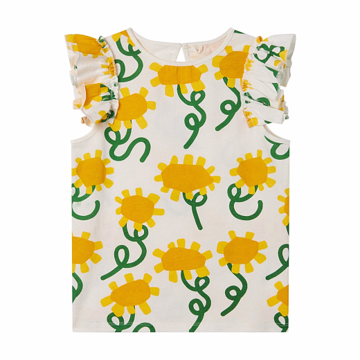 Майка Sunflowers от бренда Stella McCartney kids