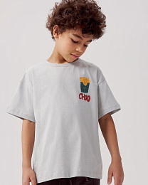Футболка French Fries от бренда CHOOCHOO Серый