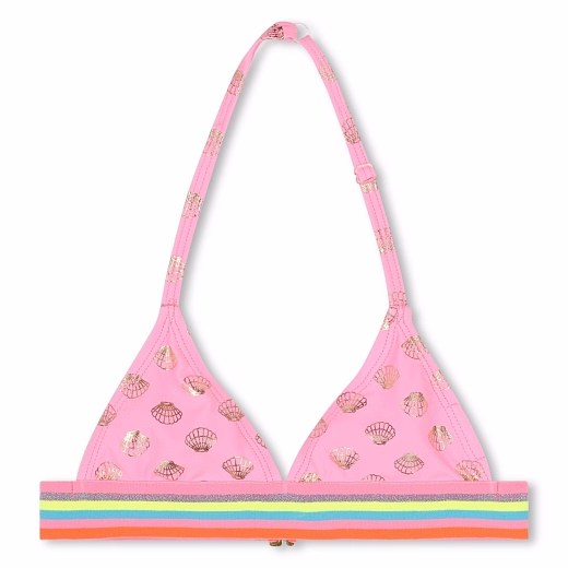 Купальник с принтом золотых ракушек от бренда Billieblush