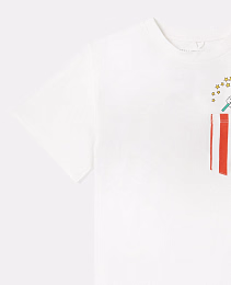Футболка Be Hoppy! от бренда Stella McCartney kids Молочный