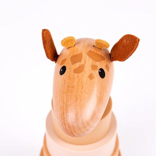 Пирамидка Жираф Леони от бренда Egmont Toys