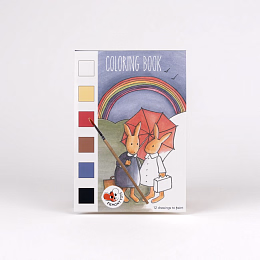 Раскраска с красками "Кролики" от бренда Egmont Toys