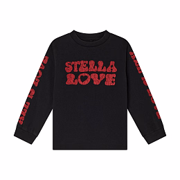 Лонгслив Love is All от бренда Stella McCartney kids