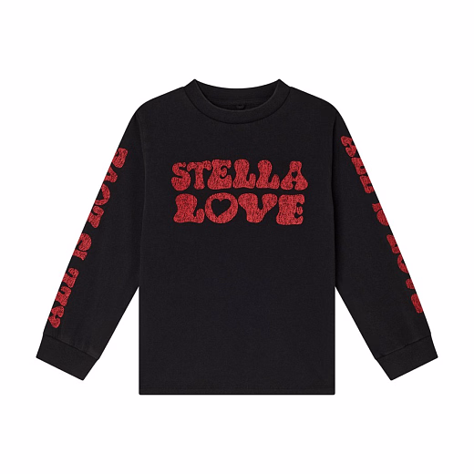 Лонгслив Love is All от бренда Stella McCartney kids