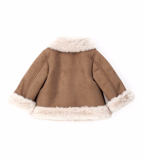 Дубленка с меховой отделкой от бренда Original Marines