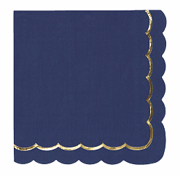 Салфетки Navy с золотом 16 шт от бренда Tim & Puce Factory