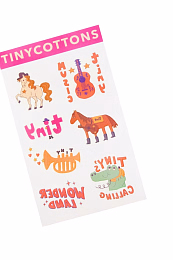 Набор татуировок Tiny розовый от бренда Tinycottons