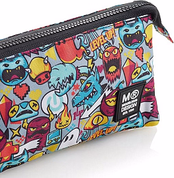 Пенал с тремя отделениями Монстрики от бренда MiquelRius