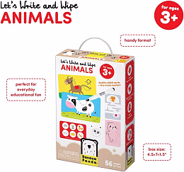 Обучающие карточки с заданиями Животные от бренда Banana Panda