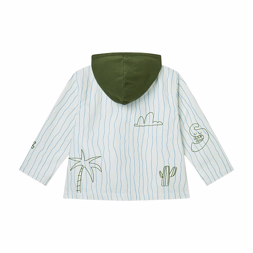 Ветровка с голубыми полосками от бренда Stella McCartney kids