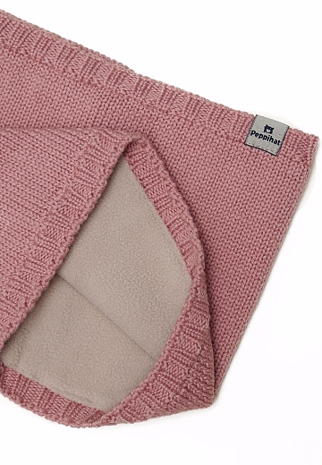 Снуд Crot merino fleece pale rose от бренда Peppihat