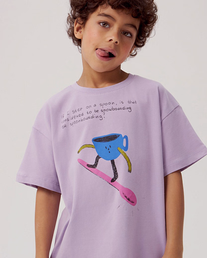 Футболка Spoonboarding от бренда CHOOCHOO Фиолетовый