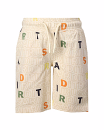 Шорты Logo Print молочного цвета от бренда Trussardi