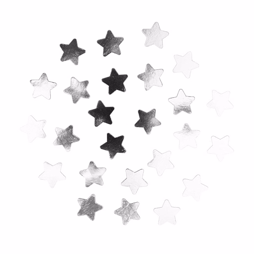 Конфетти Серебряные звезды от бренда Tim & Puce Factory