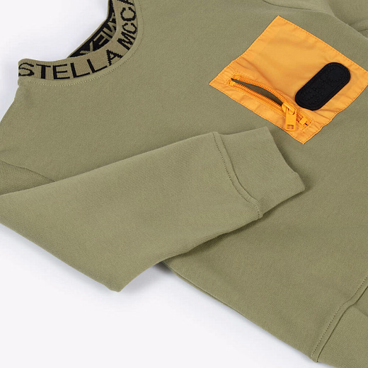 Свитшот Yellow Pocket от бренда Stella McCartney kids