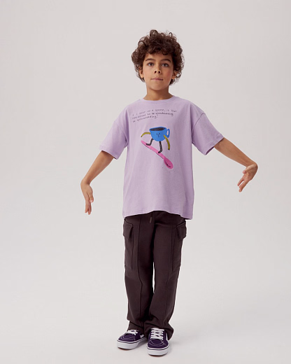 Футболка Spoonboarding от бренда CHOOCHOO Фиолетовый