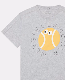 Футболка Tennis Ball Graphic от бренда Stella McCartney kids Серый