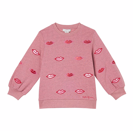 Свитшот Lips от бренда Stella McCartney kids