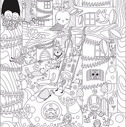 Раскраска Постер Magic Forest от бренда Apli Kids