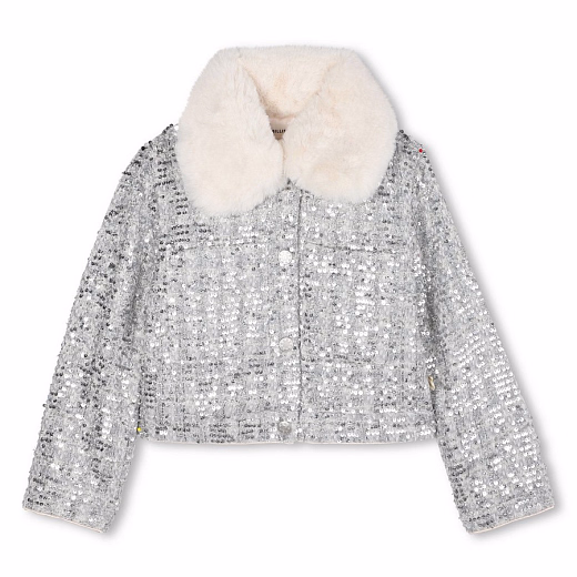 Куртка Silver в пайетках от бренда Billieblush