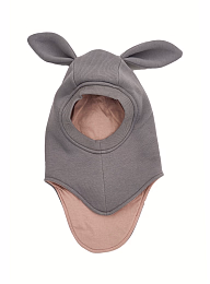 Шапка-шлем Bunny Teddy l.grey от бренда Peppihat