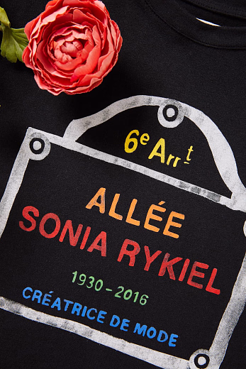 Футболка черная ETOILE от бренда SONIA RYKIEL Черный