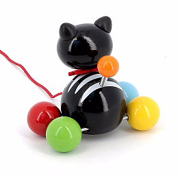 Каталка на веревочке Котик от бренда Vilac