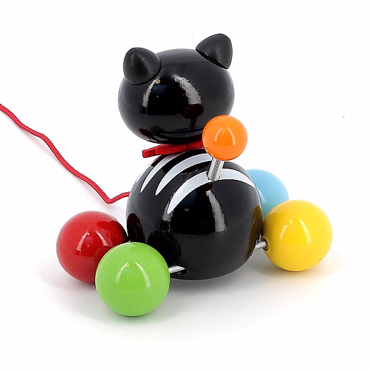 Каталка на веревочке Котик от бренда Vilac