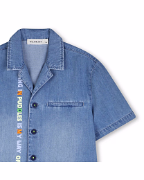 Рубашка с коротким рукавом DOUBLE STONE+BLEACH от бренда Billieblush