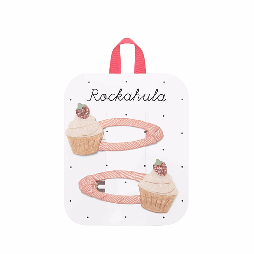 Набор заколок Клубничный капкейк от бренда Rockahula Kids