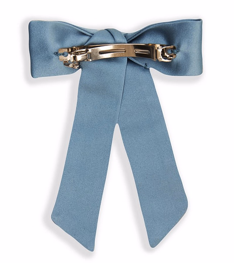 Бант из сатина «Воспоминание» голубой от бренда Kosa do Poyasa