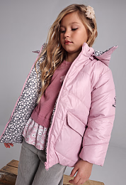 Куртка двусторонняя Pink Flora print от бренда Boboli