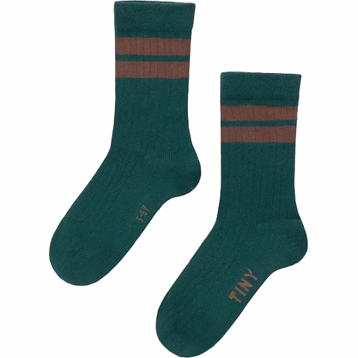 Носки Green STRIPES от бренда Tinycottons