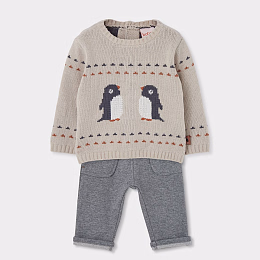 Джемпер penguins и штаны от бренда Boboli
