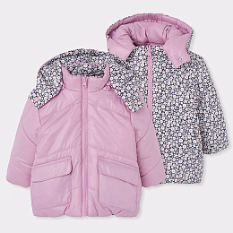 Куртка двусторонняя Pink Flora print от бренда Boboli