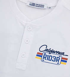 Футболка California R1D3R от бренда Original Marines Белый
