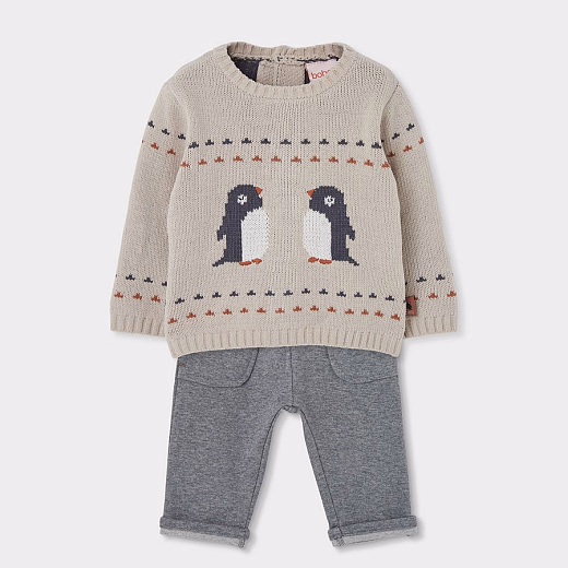Джемпер penguins и штаны от бренда Boboli