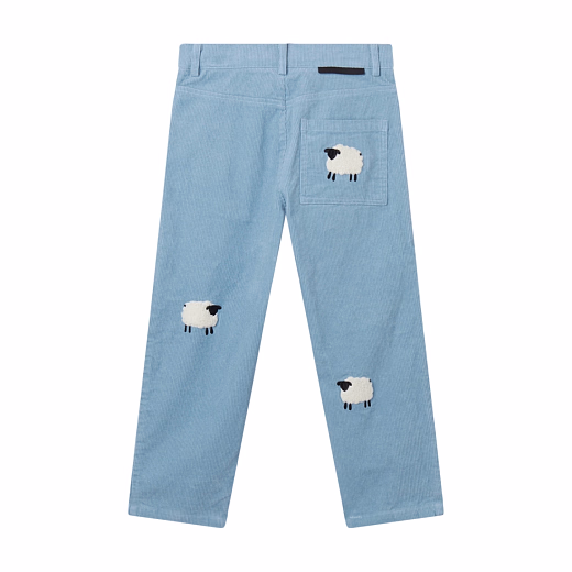 Джинсы вельветовые Sheep Pattern от бренда Stella McCartney kids