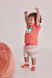 Футболка и шорты Animal families от бренда Boboli