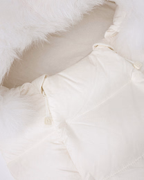 Конверт White с опушкой из натурального меха от бренда Anna Leon