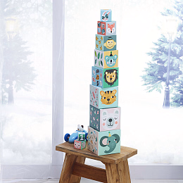 Кубики «Животные» 10 шт от бренда Vilac