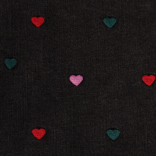 Платье джинсовое с цветными сердечками от бренда Stella McCartney kids