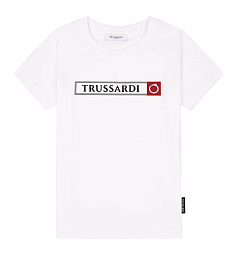Футболка брендированная белая от бренда Trussardi Белый
